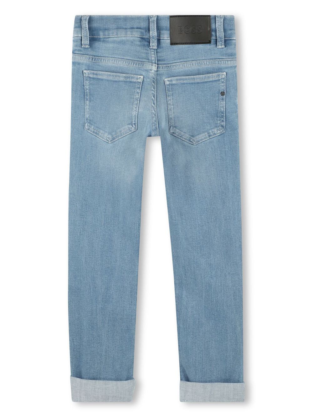 BOSS Kidswear turn-up jeans - Blue