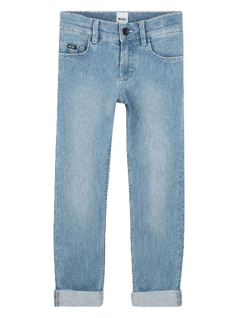 BOSS Kidswear turn-up jeans