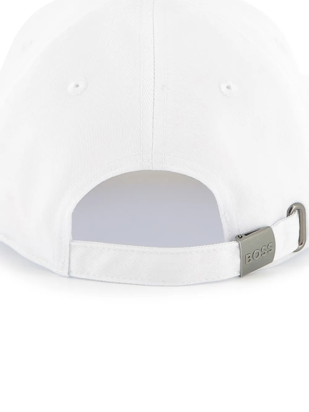 BOSS Kidswear Tweekleurige honkbalpet met geborduurd logo Wit