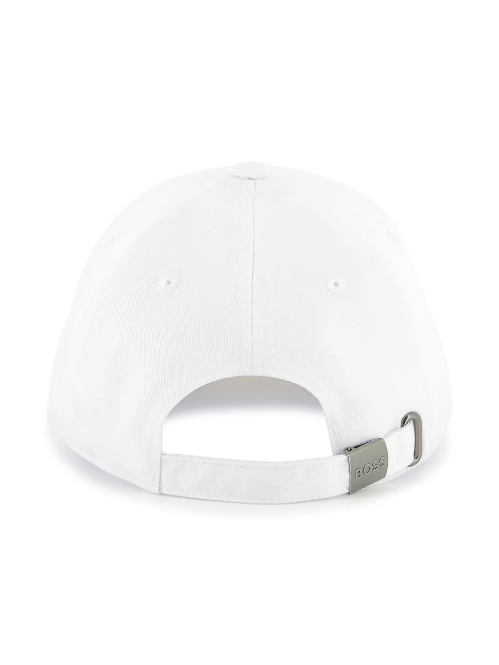 BOSS Kidswear Tweekleurige honkbalpet met geborduurd logo Wit