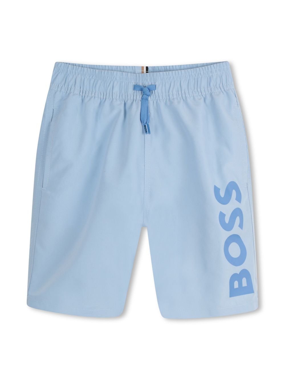 BOSS Kidswear logo-print swim shorts - Blue