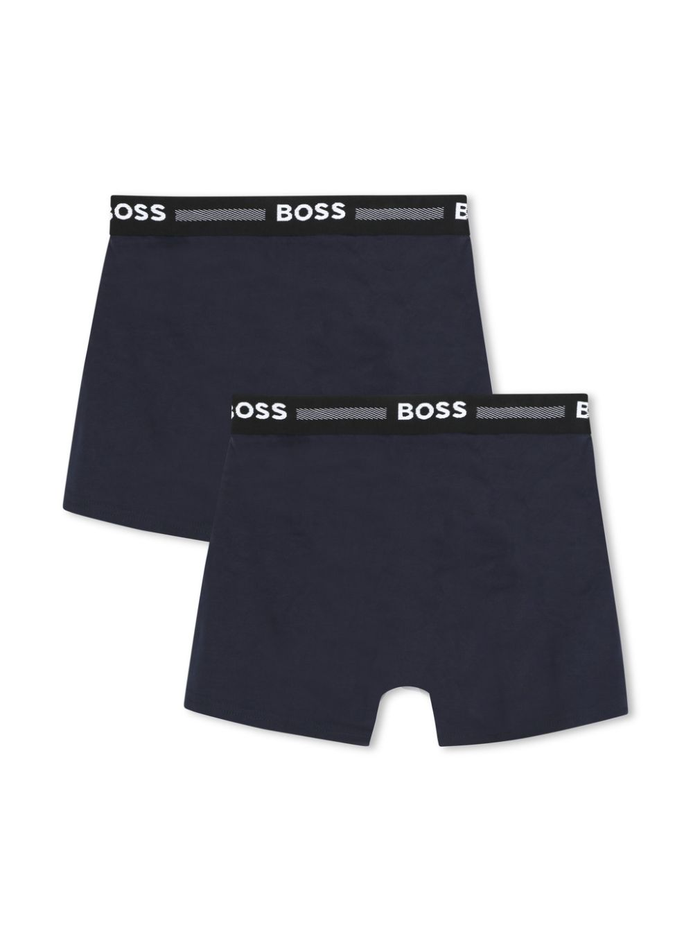 BOSS Kidswear logo-waistband boxer set - Blue