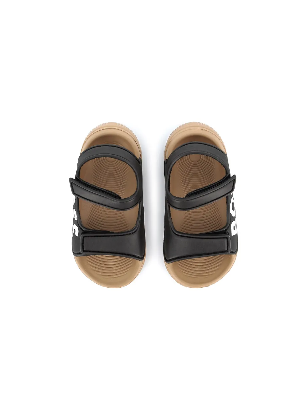 BOSS Kidswear logo-print sandals Black