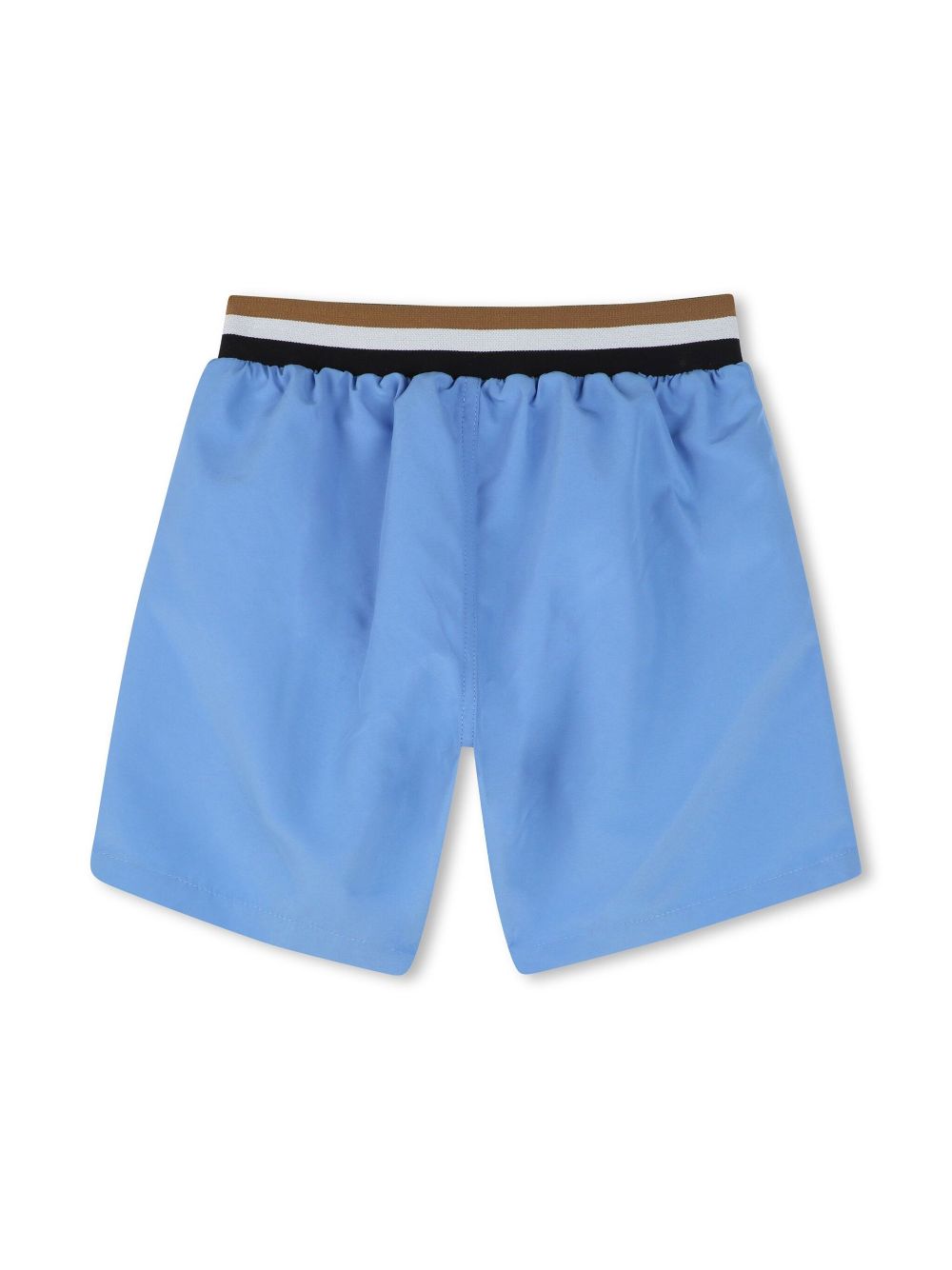 BOSS Kidswear striped-border swim shorts - Blue