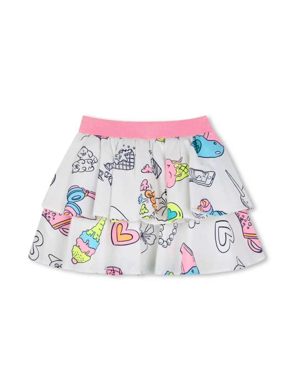 Billieblush Rok met illustratieprint - Wit