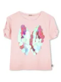 Billieblush sequin-embellished T-shirt - Pink