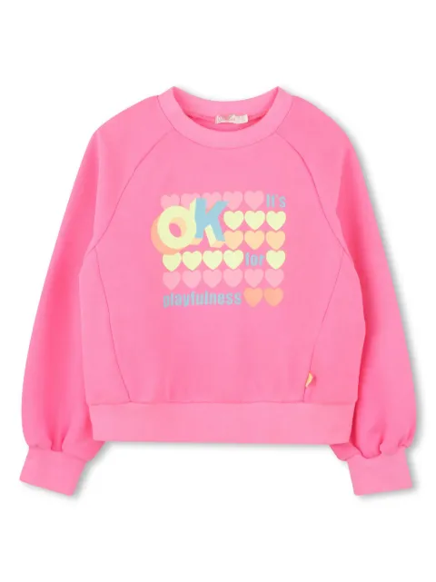 Billieblush slogan-print sweatshirt