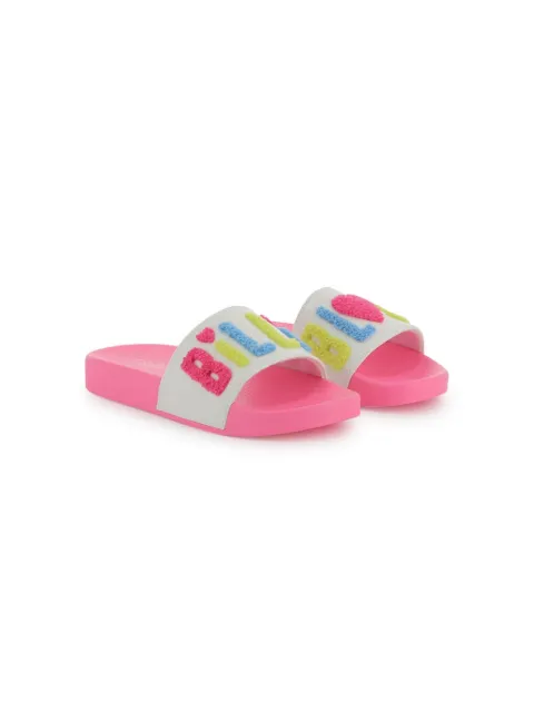 Billieblush sandalias con puntera abierta y apliques