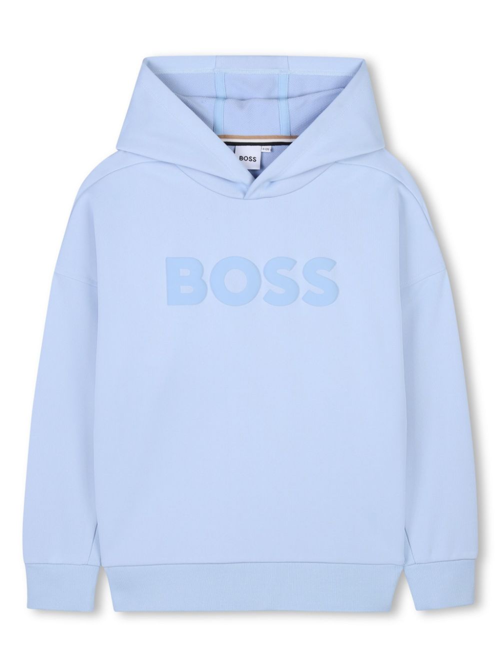 BOSS Kidswear logo-print hoodie - Blue