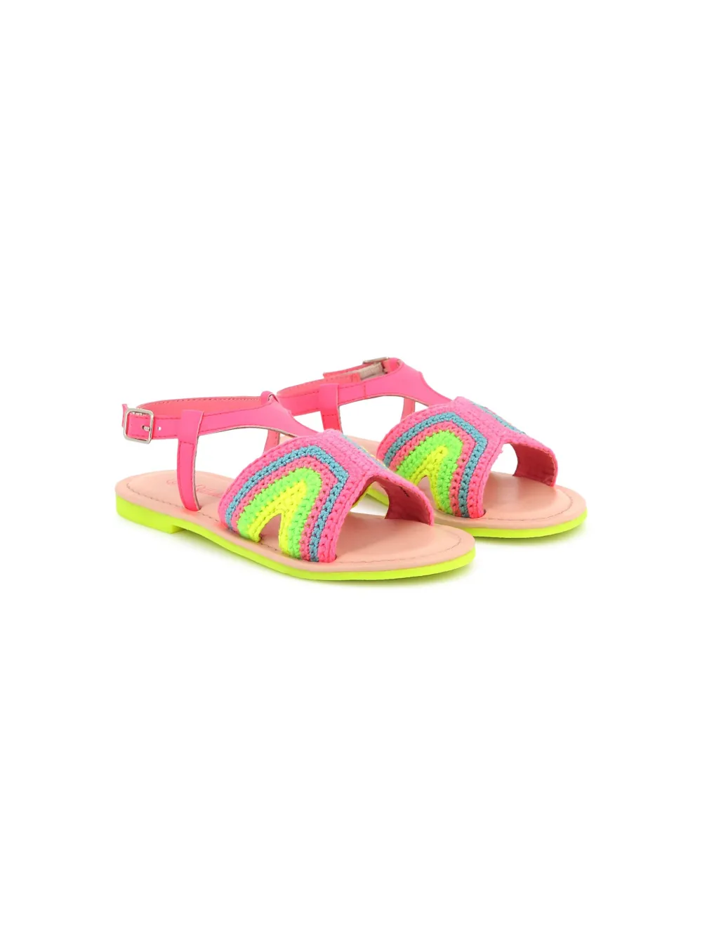 Billieblush crochet sandals Pink