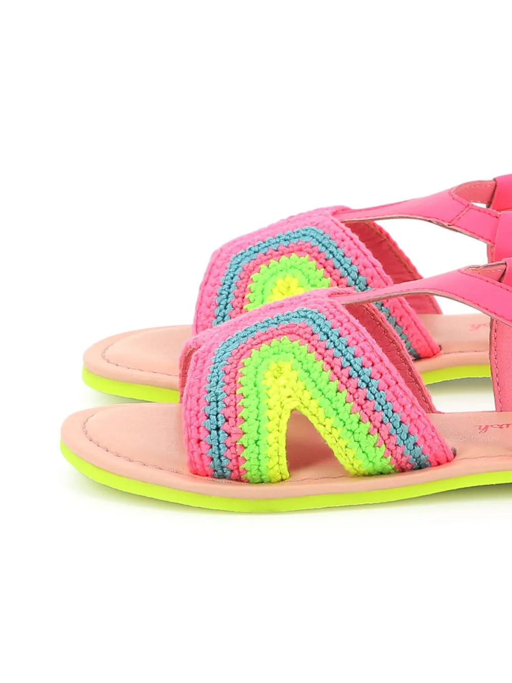 Billieblush crochet sandals Pink