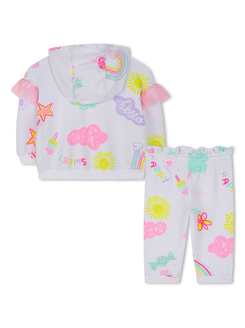 Billieblush Twee trainingspakken met print - Wit