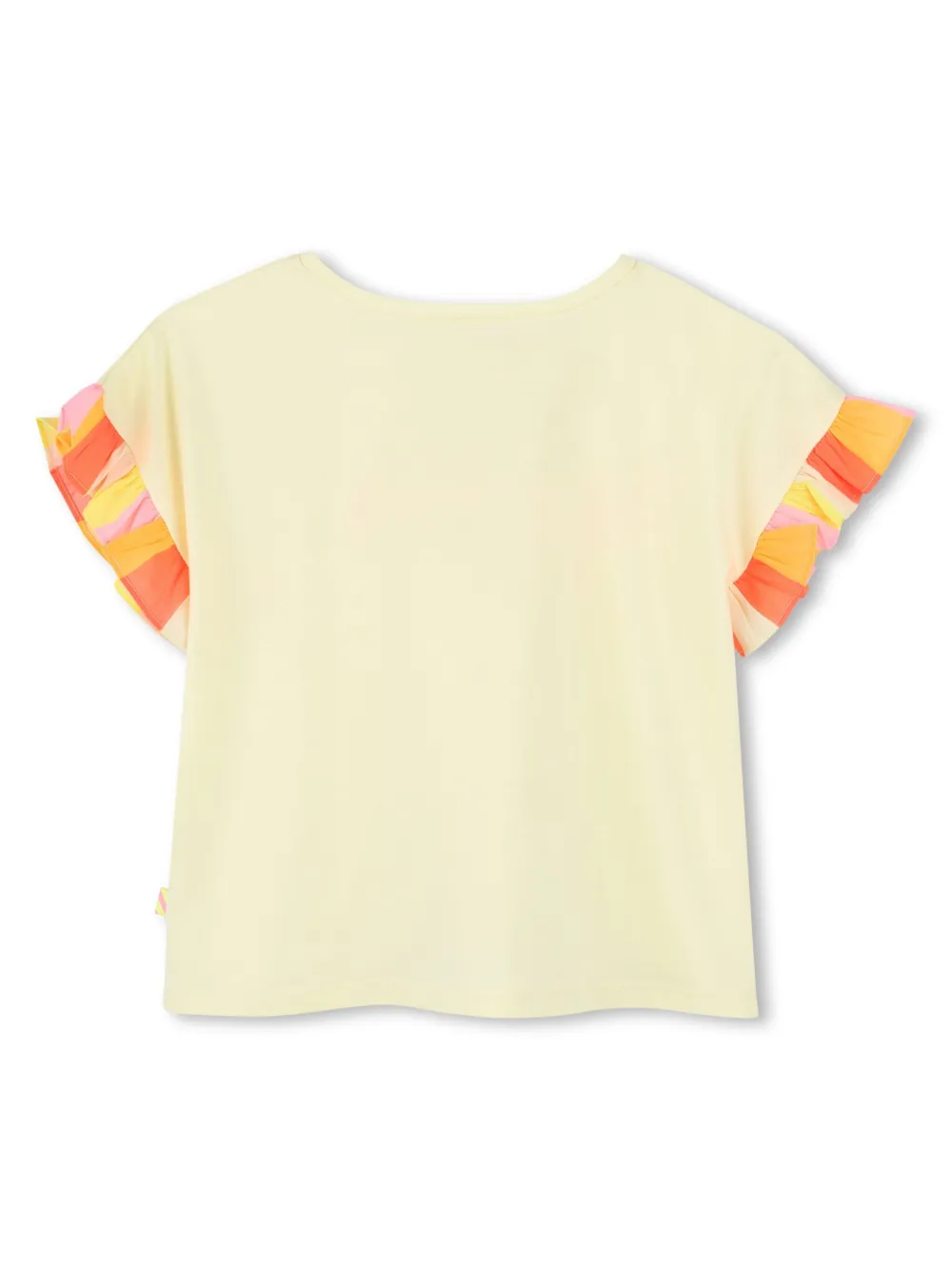 Billieblush Gestreepte T-shirt en shorts Geel