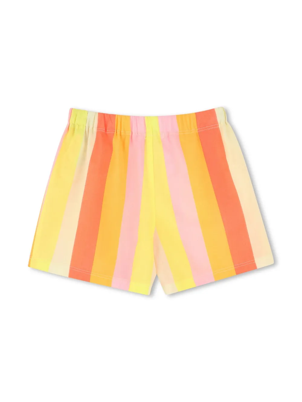 Billieblush Gestreepte T-shirt en shorts Geel