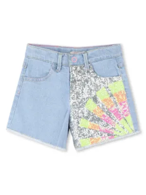 Tiny Cottons プリント デニムショートパンツ | イエロー | FARFETCH JP