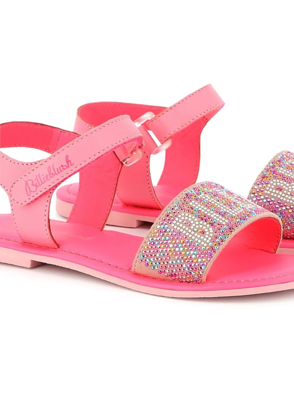 Billieblush Sandalen met logo van stras - Roze