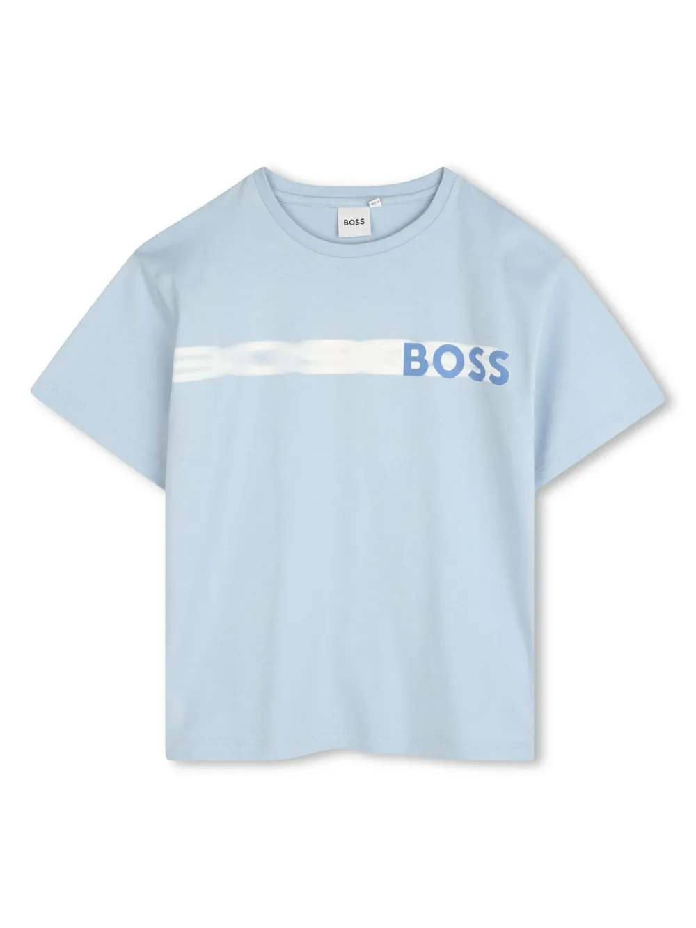 BOSS Kidswear Pyjama met logoprint Blauw