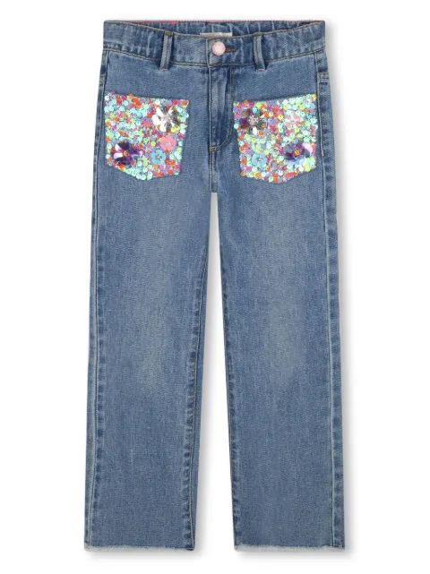 Billieblush sequin-embellished jeans