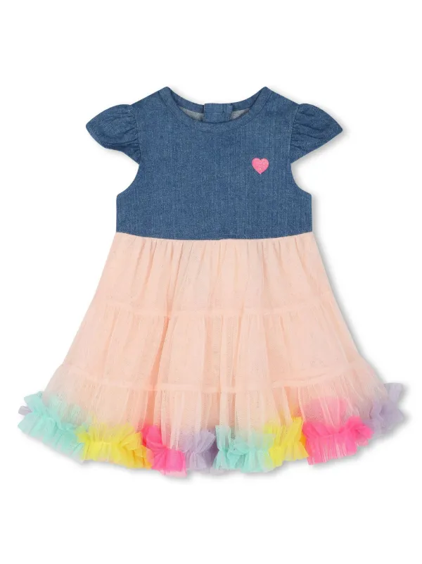 white christmas dresses Billieblush - Denim Dress - Denim Blue - Girl main image 0