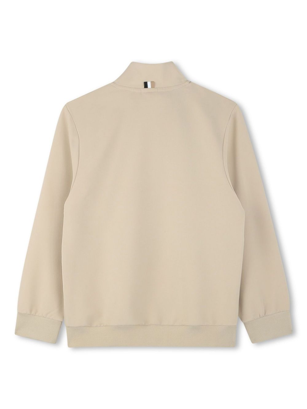 BOSS Kidswear Sweater met geborduurd logo - Beige