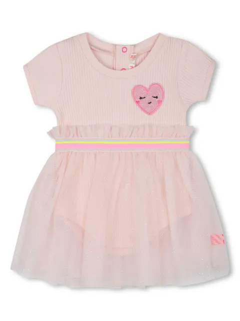 Billieblush heart-appliqué dress