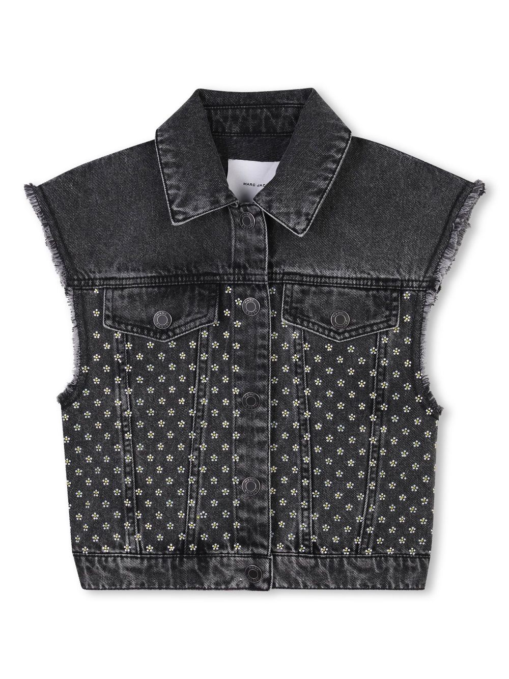 Marc Jacobs Kids rhinestone-embellished vest - Grey