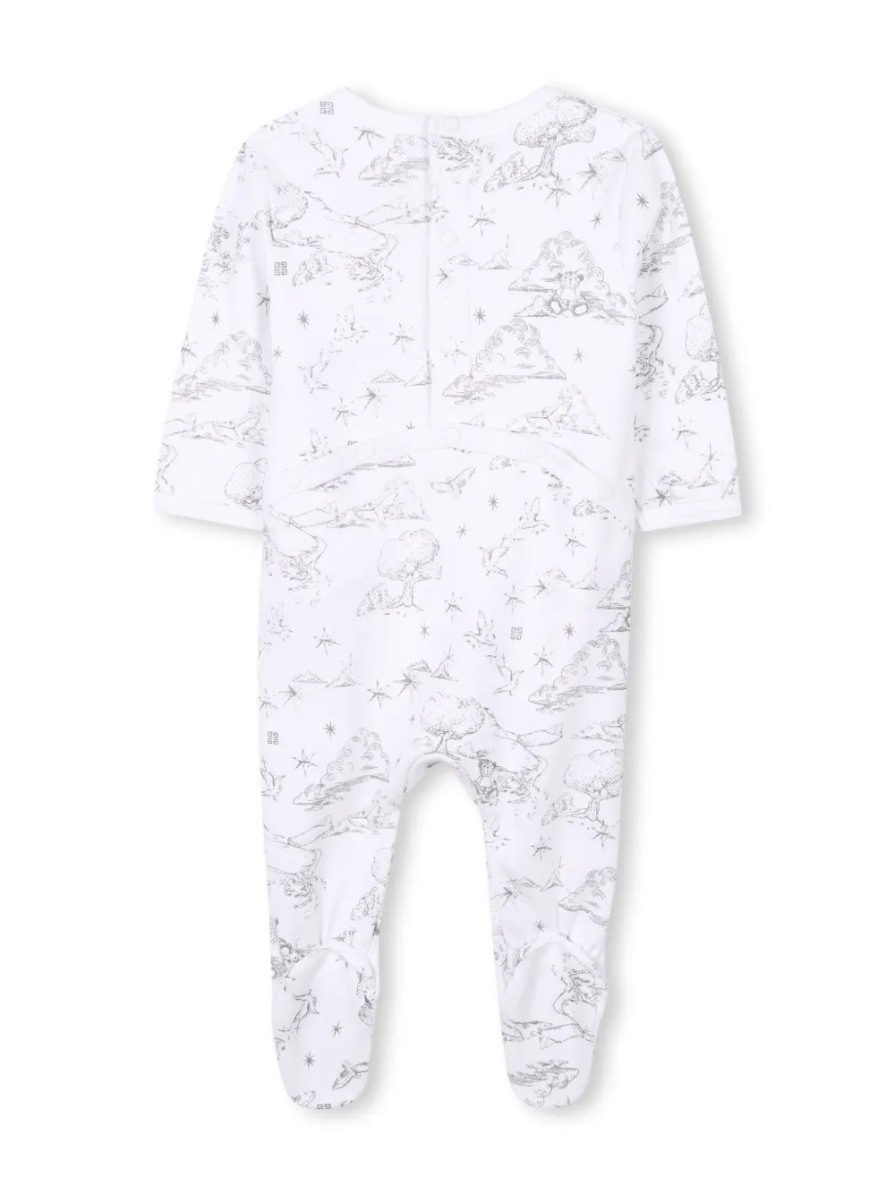 Givenchy Kids Pyjama en muts met grafische print Wit