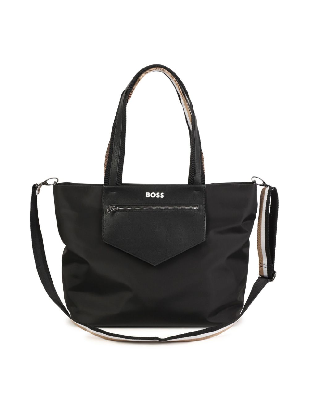 BOSS Kidswear logo-appliqué changing bag - Black