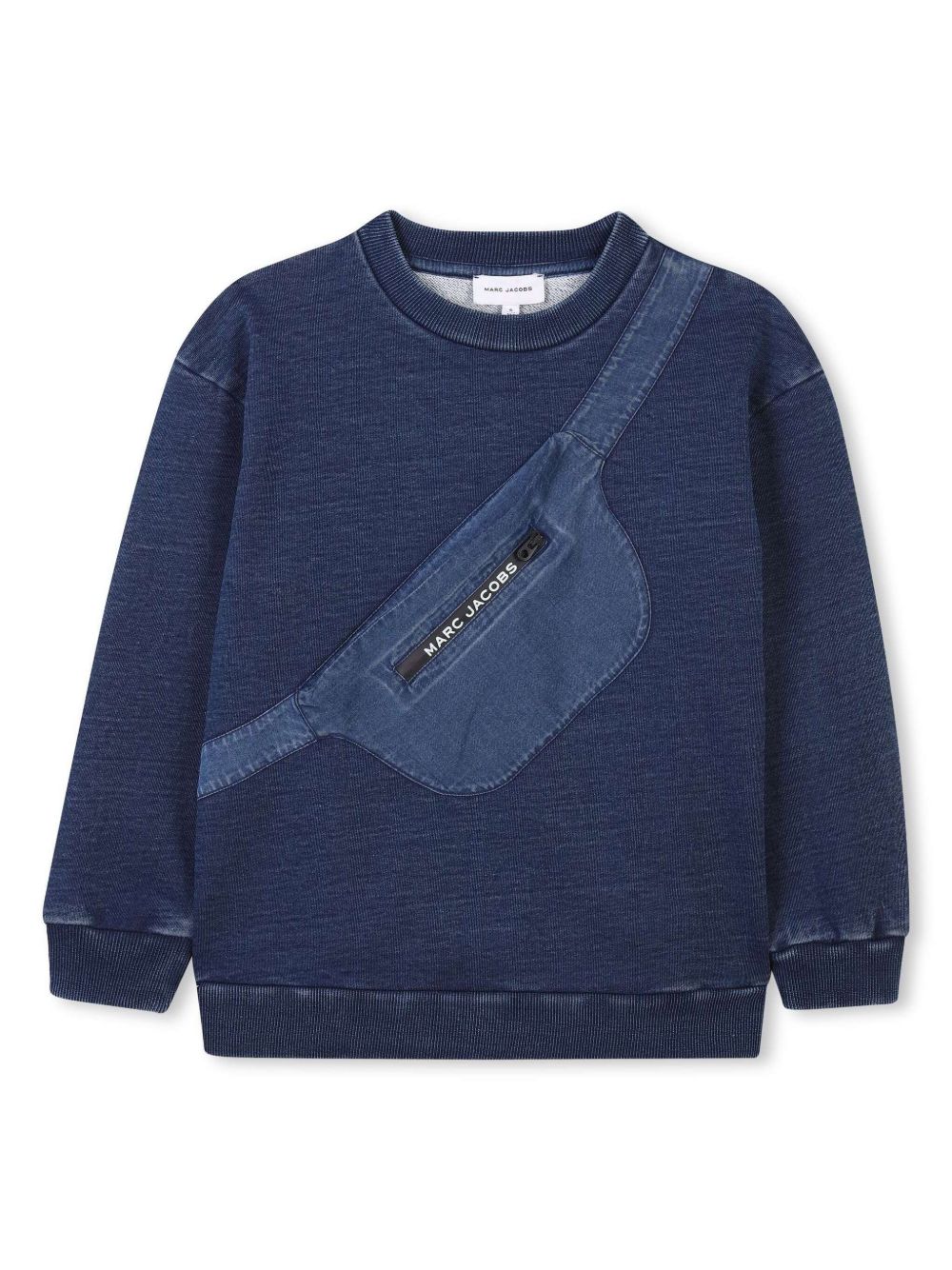 Marc Jacobs Kids 3D zipped pocket sweatshirt - Blue