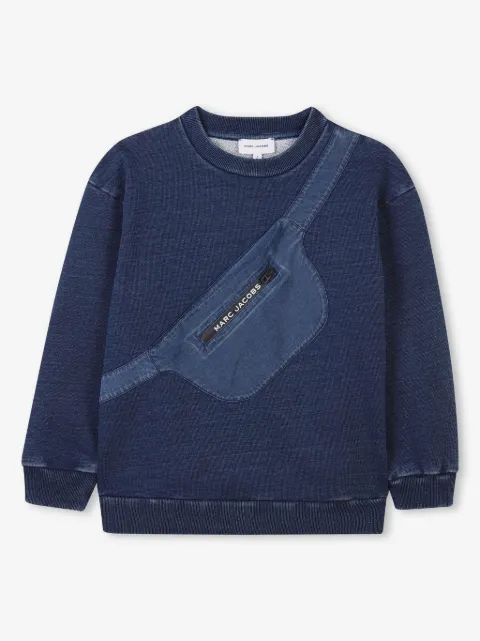 Marc Jacobs Kids Sweatshirt mit 3D-Reißverschlusstasche
