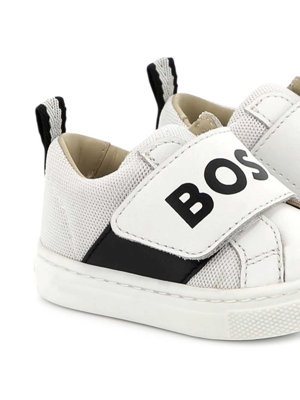 BOSS Kidswear Sneakers met logoband - Wit