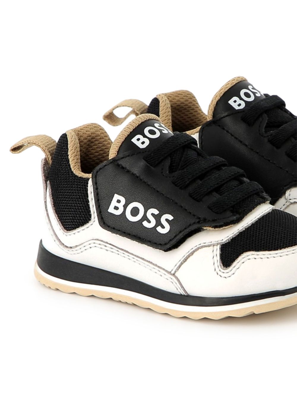 BOSS Kidswear Sneakers met vlakken - Zwart