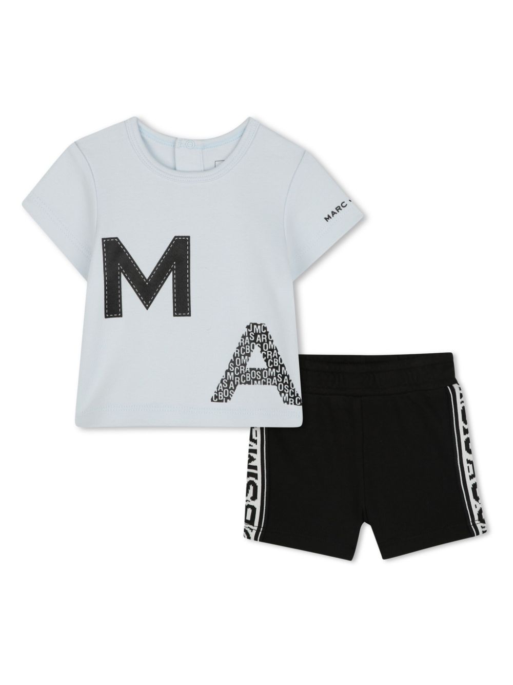 Marc Jacobs Kids Katoenen T-shirt en shorts Blauw