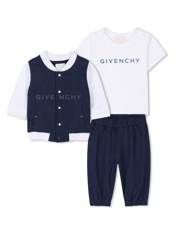 GIVENCHY キッズ スエット Givenchy Kids logo-print Jersey Sweatshirt | Blue | FARFETCH