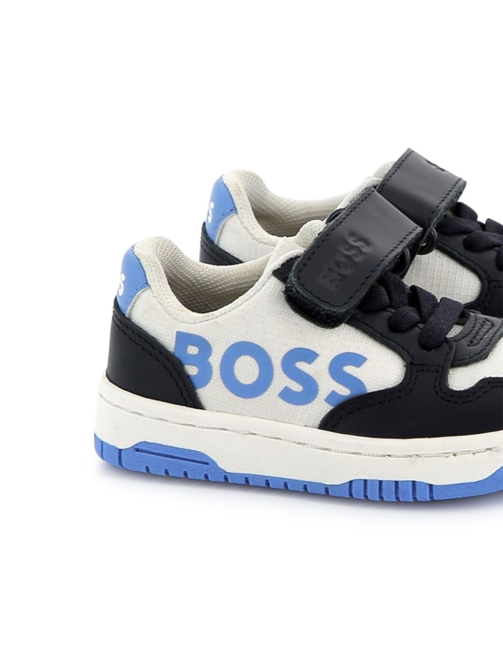 BOSS Kidswear Sneakers met logoprint - Blauw