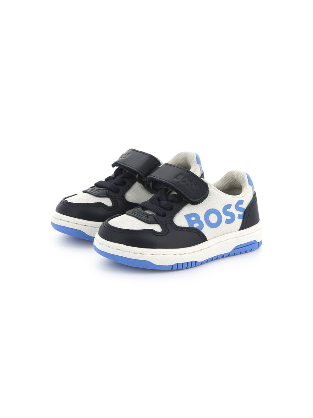 BOSS Kidswear logo-print sneakers Blue