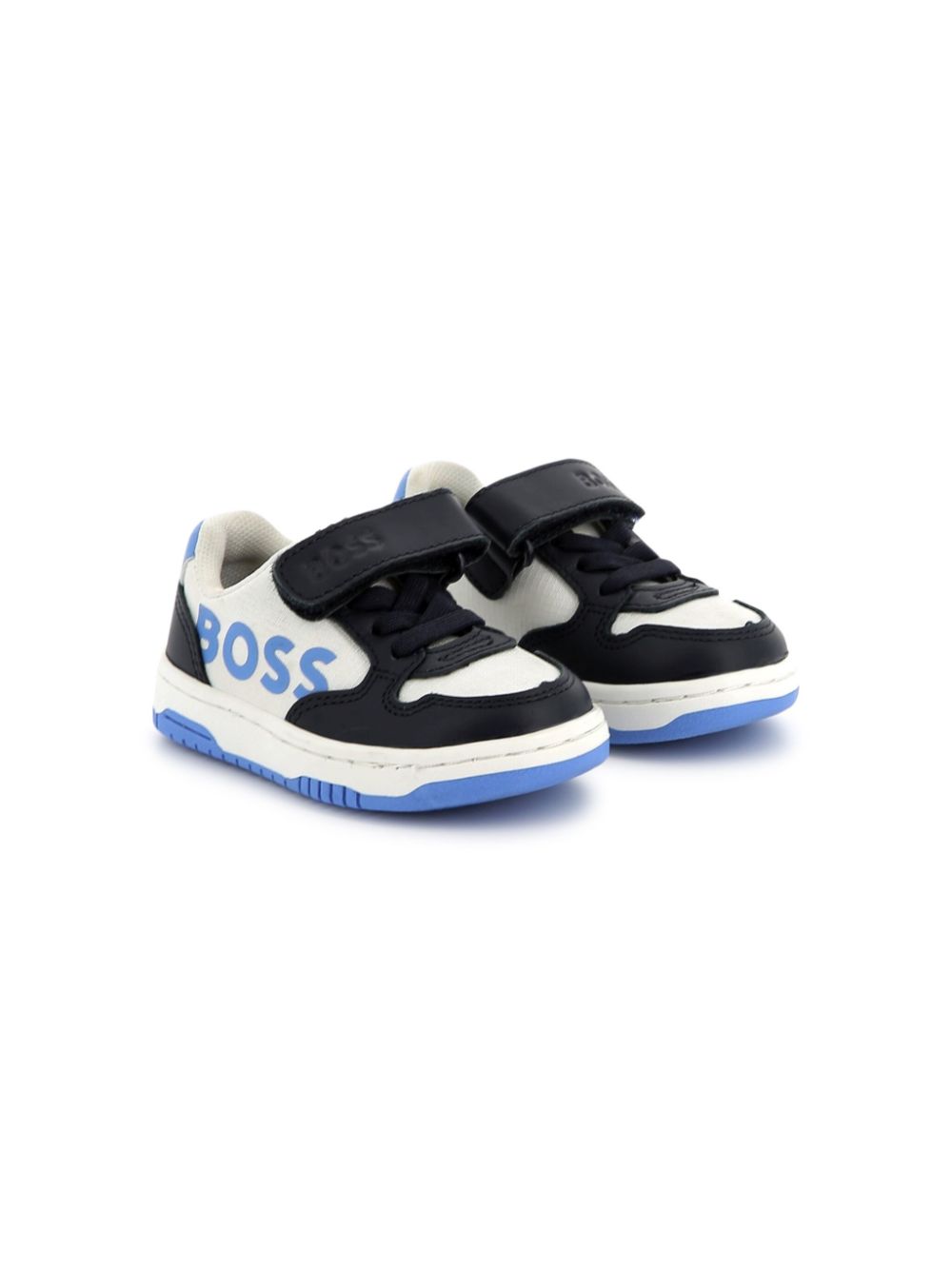 BOSS Kidswear logo-print sneakers Blue