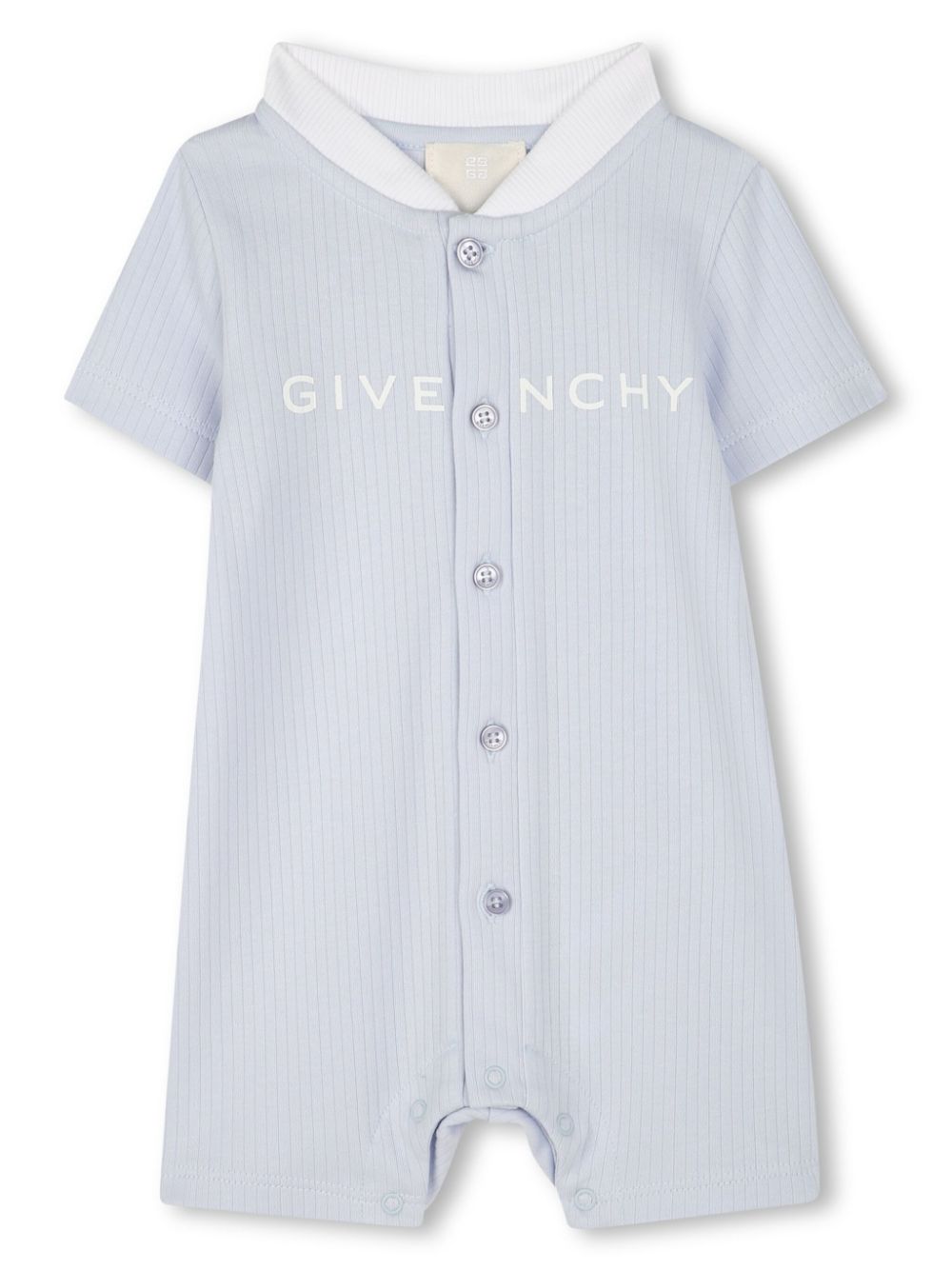 Givenchy Kids Romper met logoprint Blauw