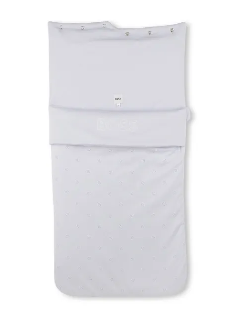 BOSS Kidswear monogram-pattern sleeping bag