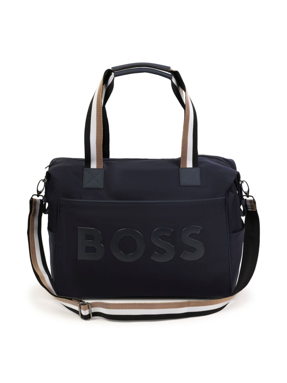 BOSS Kidswear logo-appliqué changing bag - Blue