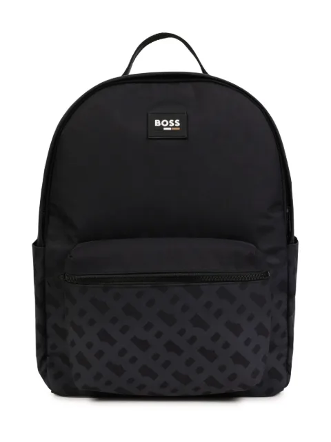 BOSS Kidswear mochila con monograma Double B