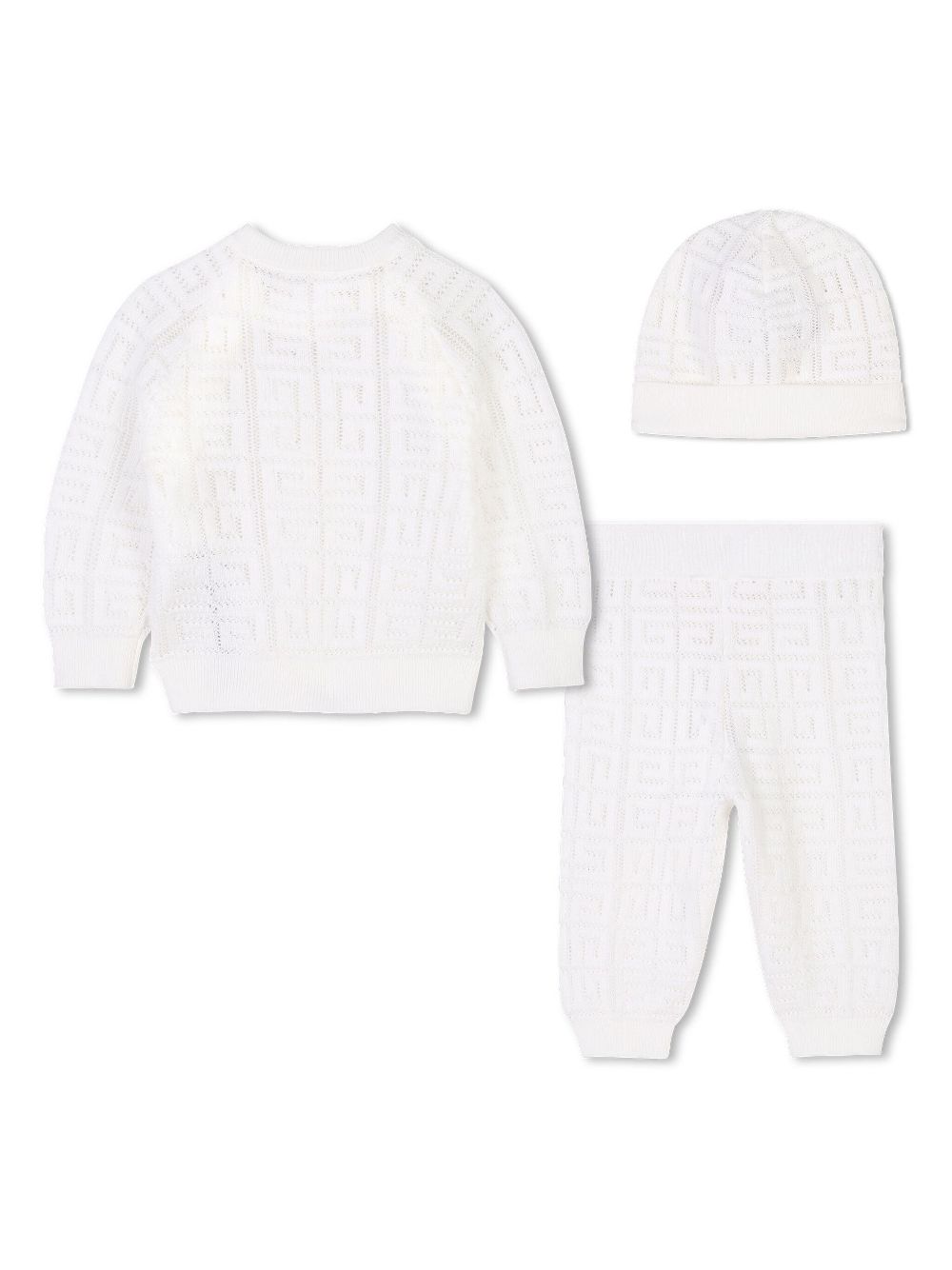 Givenchy Kids 4G-jacquard trouser set - White