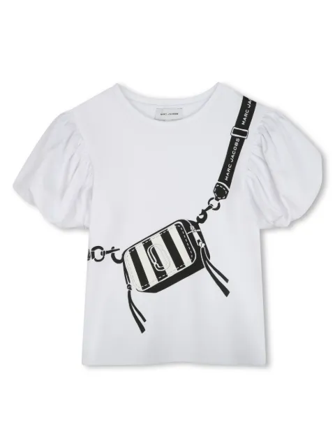 Marc Jacobs Kids puff sleeves cotton t-shirt 