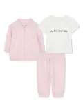 Marc Jacobs Kids cotton tracksuit set (3 piece set) - Pink