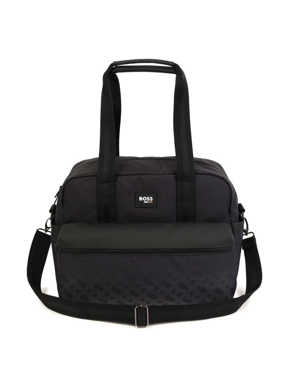 BOSS Kidswear logo-patch changing bag - Black