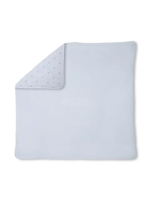 BOSS Kidswear logo-embroidered blanket 