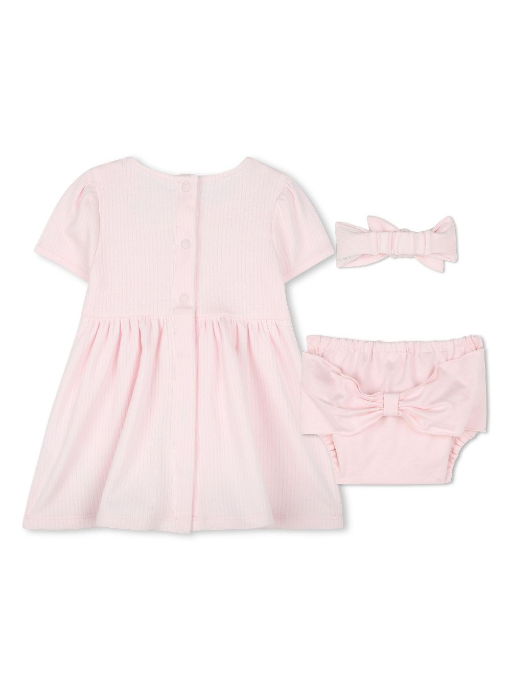 Givenchy Kids cotton dress, bloomer and headband set - Pink