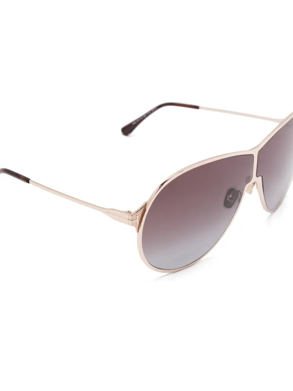 TOM FORD Eyewear Gaia Sunglasses | Gold | FARFETCH display picture 3