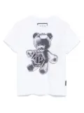 Philipp Plein Junior teddy bear-print T-shirt - White