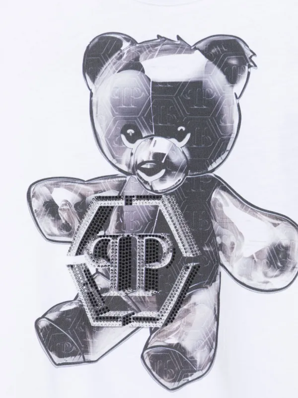 Philipp Plein Junior テディベア Tシャツ | ホワイト | FARFETCH JP